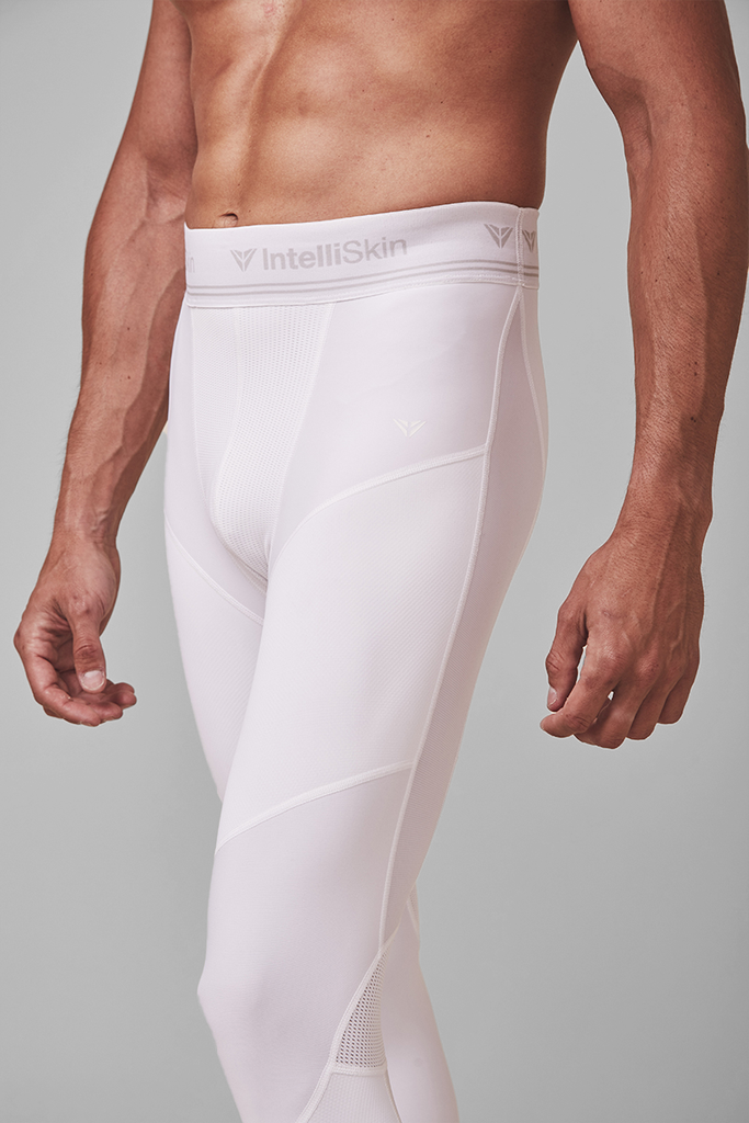 IntelliSkin Men s Hip Alignment 3 4 Tights White SM